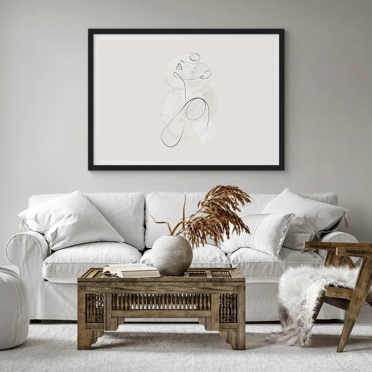 Plagát v čiernom ráme - Špirála krásy - 100x70 cm