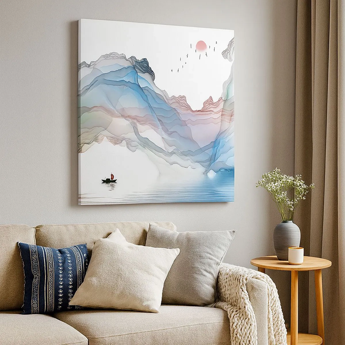 Obraz na plátne - Ku krištáľovým horám - 30x30 cm