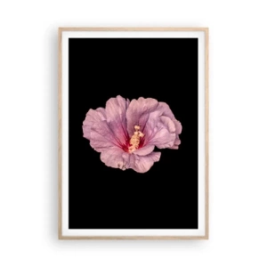 Plagát v ráme zo svetlého duba - Priamo do srdca - 70x100 cm