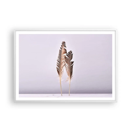 Plagát v bielom ráme - Proti ničote - 100x70 cm