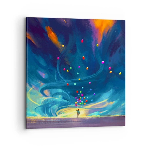 Obraz na plátne - Na modrý vietor - 70x70 cm