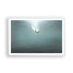Plagát v bielom ráme - V objatí oceánu - 91x61 cm