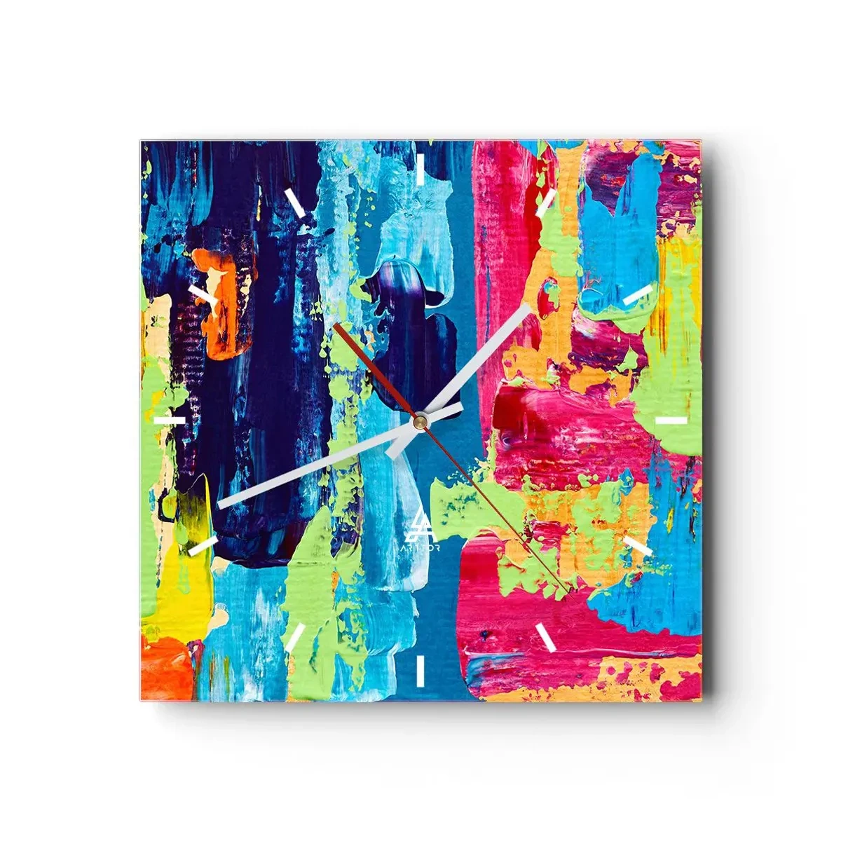 Nástenné hodiny - Život je krásny! - 30x30 cm