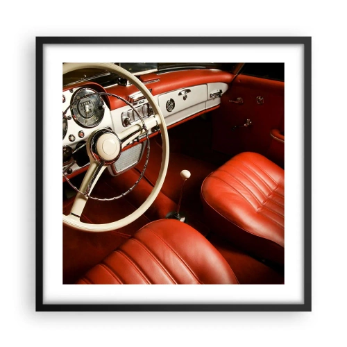 Plagát v čiernom ráme - Luxus v štýle vintage - 50x50 cm