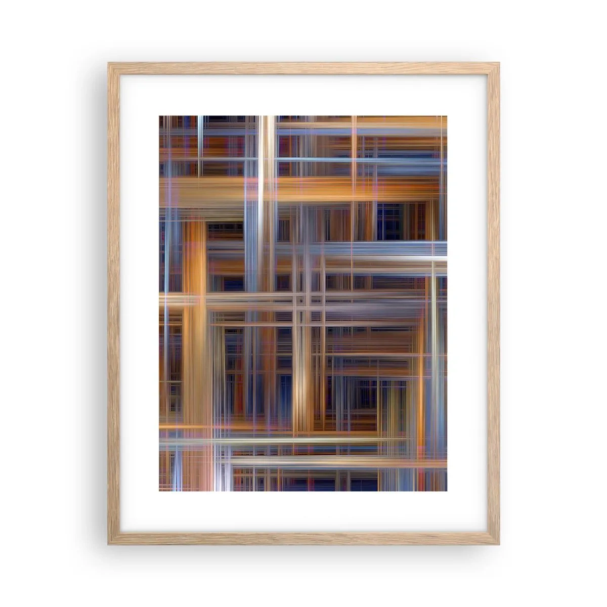 Plagát v ráme zo svetlého duba - Utkané zo svetla - 40x50 cm