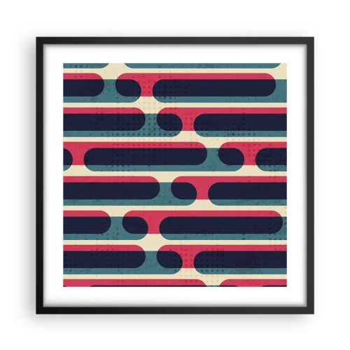 Plagát v čiernom ráme - Dovnútra a dopredu - 50x50 cm
