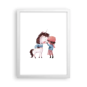 Plagát v bielom ráme - Zimný príbeh - 30x40 cm