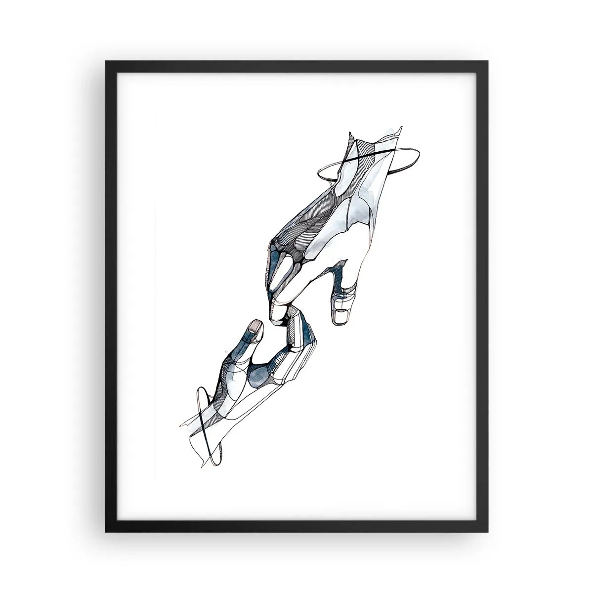 Plagát v čiernom ráme - Dobré gesto - 40x50 cm