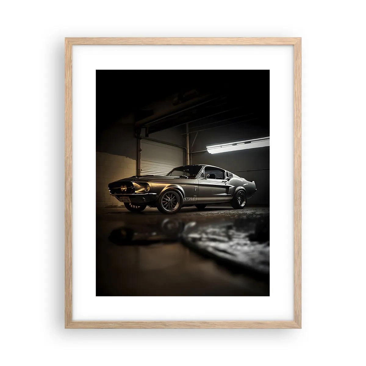 Plagát v ráme zo svetlého duba - Návrat do minulosti - 40x50 cm