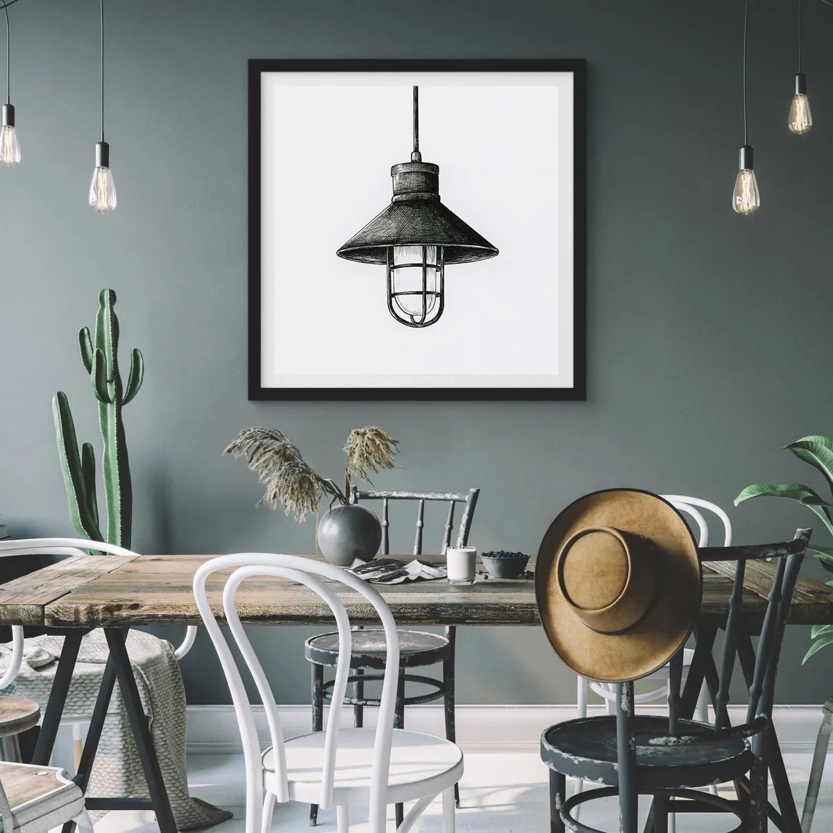 Plagát v čiernom ráme - Ako pred rokmi… - 30x30 cm