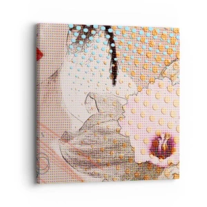 Obraz na plátne - Komiksový heroín - 30x30 cm