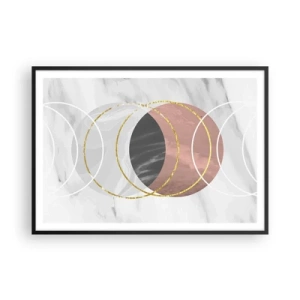 Plagát v čiernom ráme - Hudba sfér - 100x70 cm