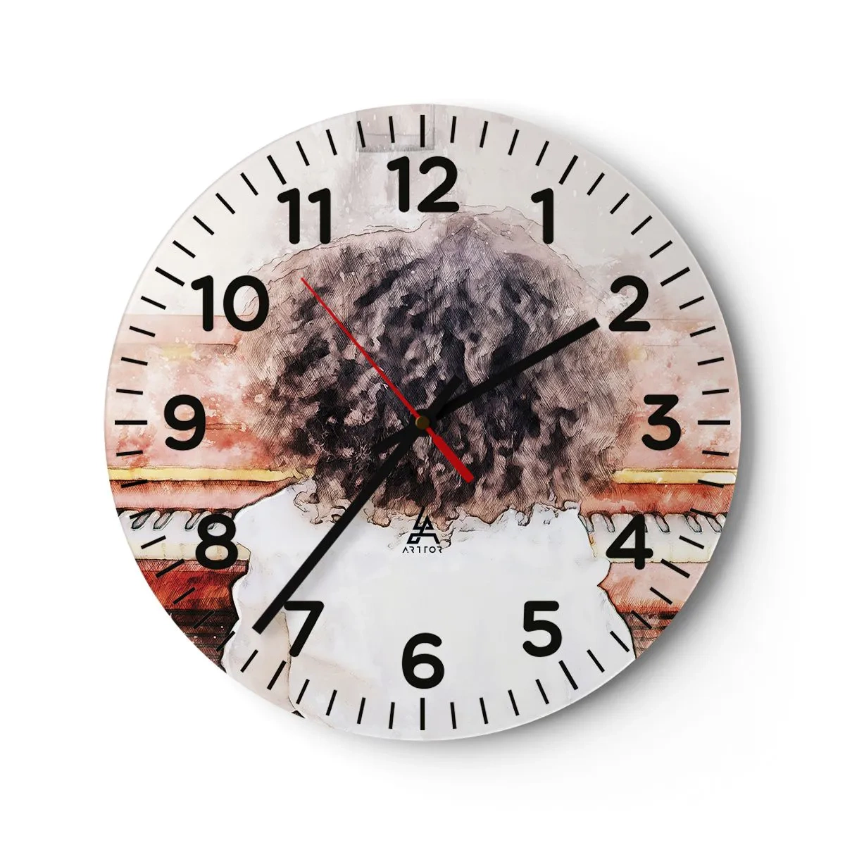 Nástenné hodiny - V novom svete - 40x40 cm