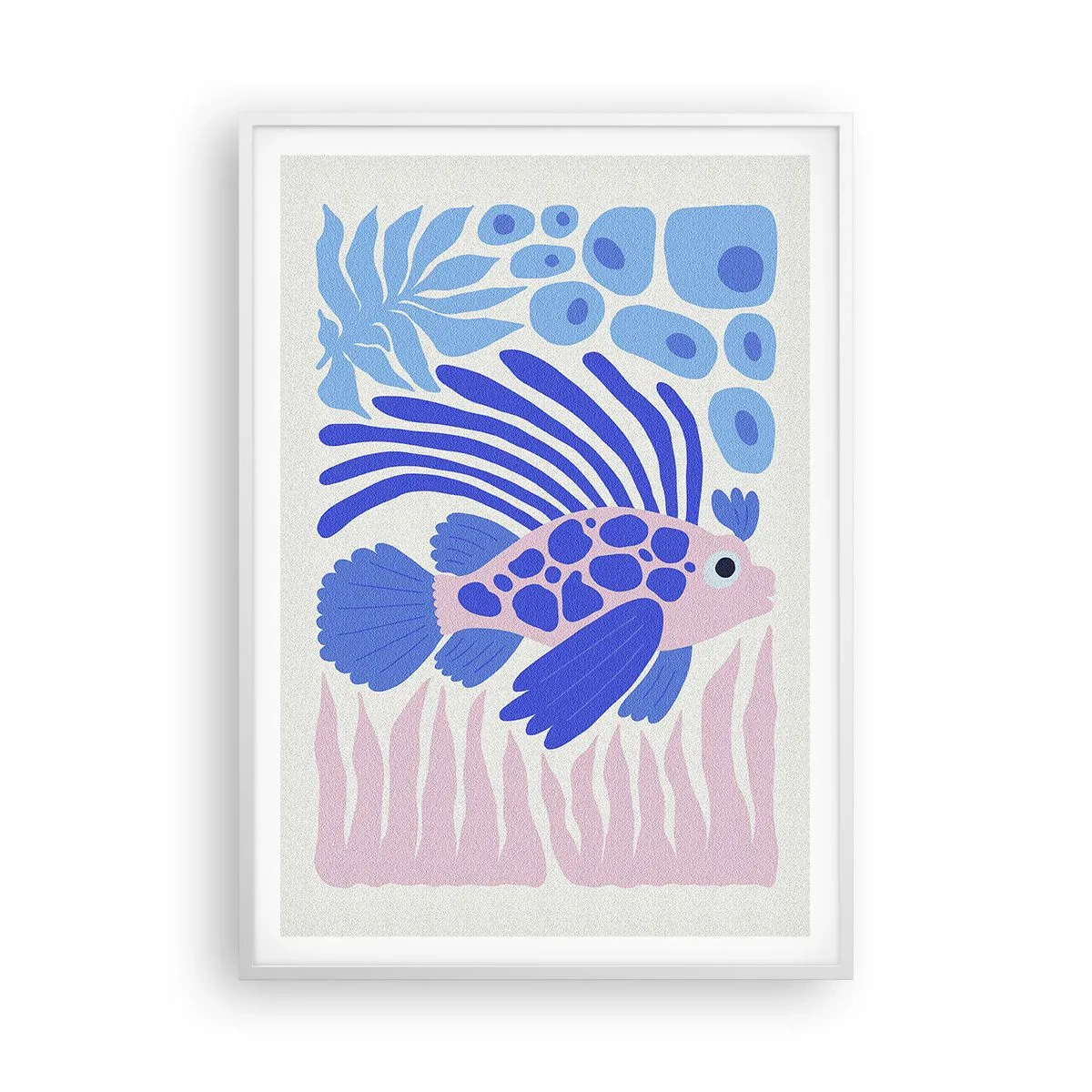 Plagát v bielom ráme - Vo svojom živle - 70x100 cm