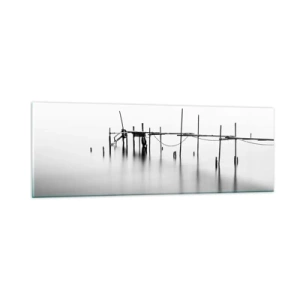 Obraz na skle - A čo keď svet nie je? - 90x30 cm