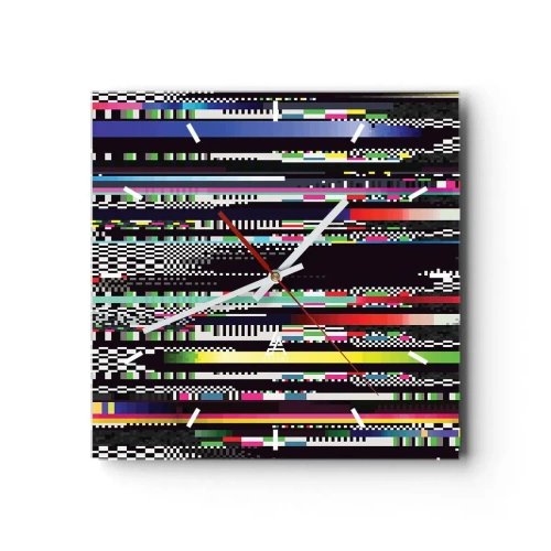 Nástenné hodiny - Kontrolný obraz skutočnosti - 30x30 cm