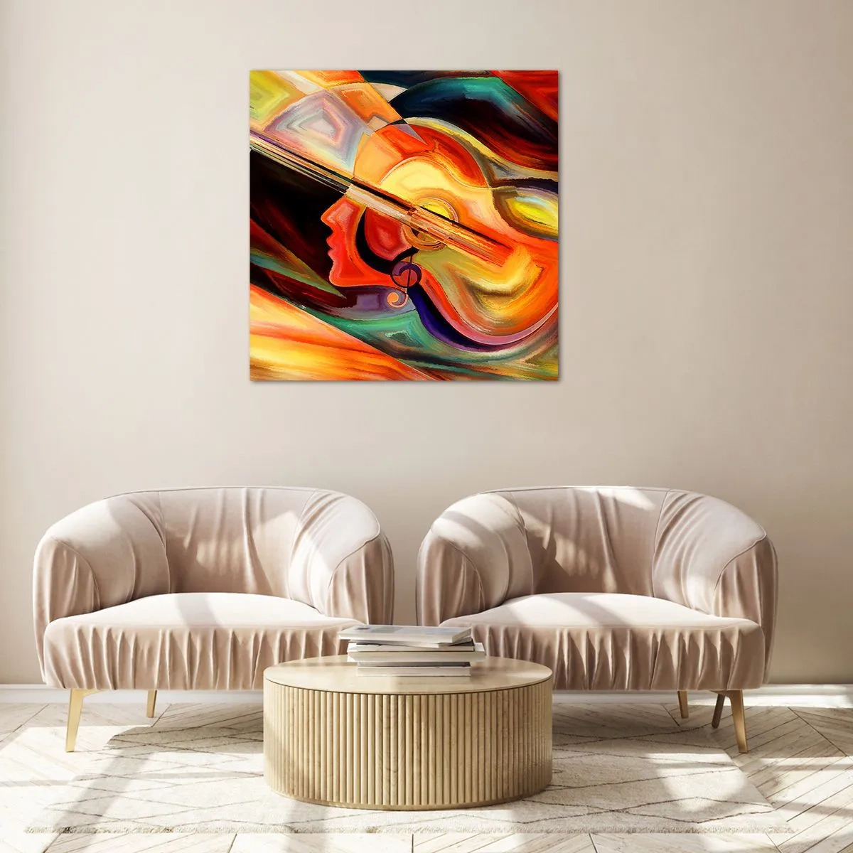 Obraz na skle - Všetko je v poriadku - 70x70 cm