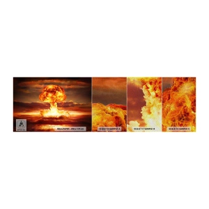 Vzorka fototapety Premium Sand - A nastane koniec - Atómová bomba, Vojenské, Grafika - 100x30 cm