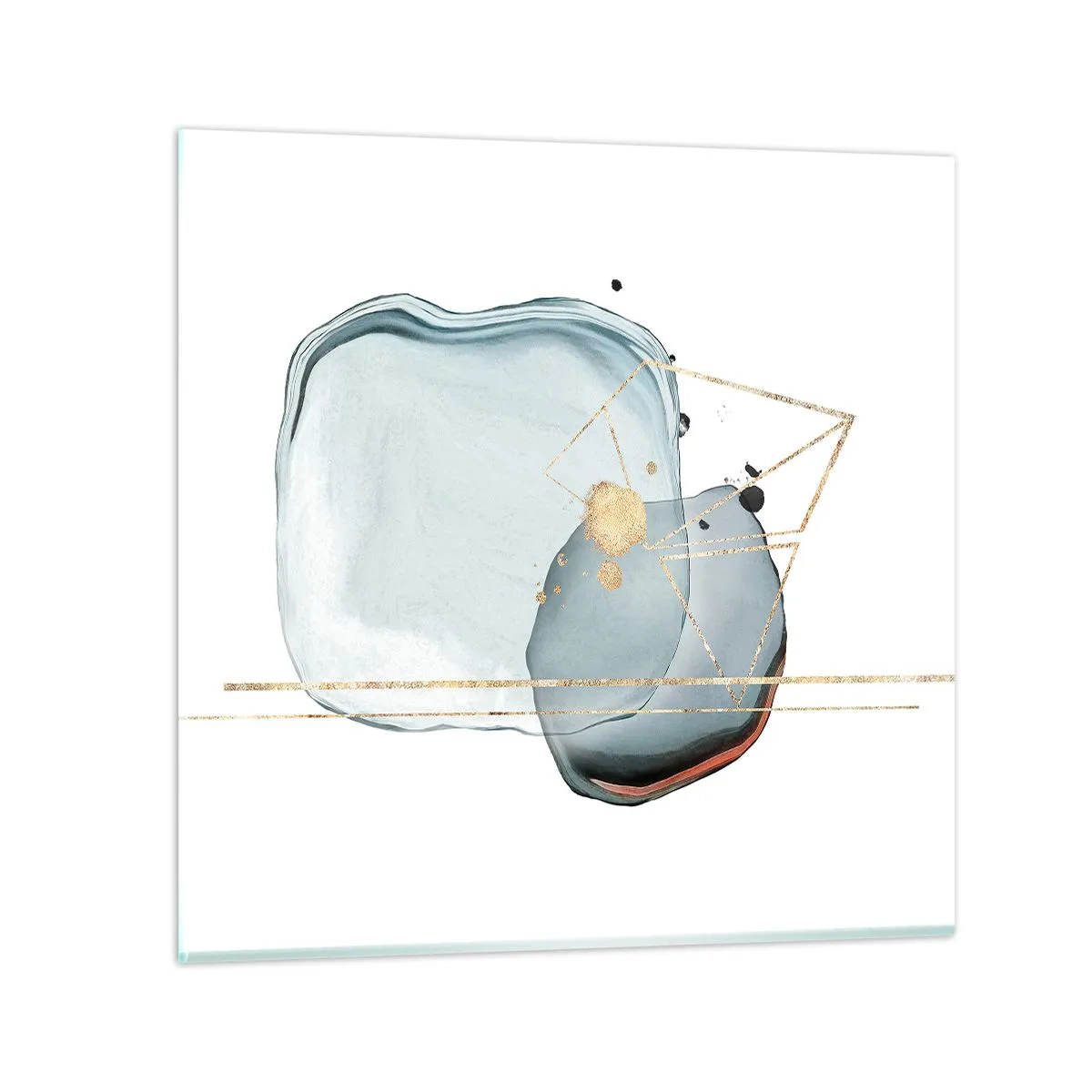 Obraz na skle - Štúdia kvapky - 60x60 cm