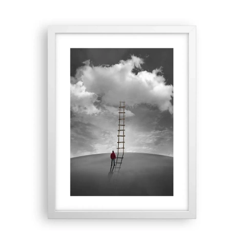 Plagát v bielom ráme - Všetko je možné - 30x40 cm