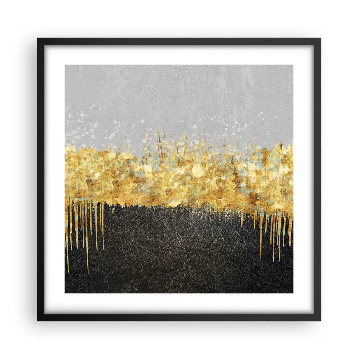 Plagát v čiernom ráme - Dovnútra a nahor - 50x50 cm