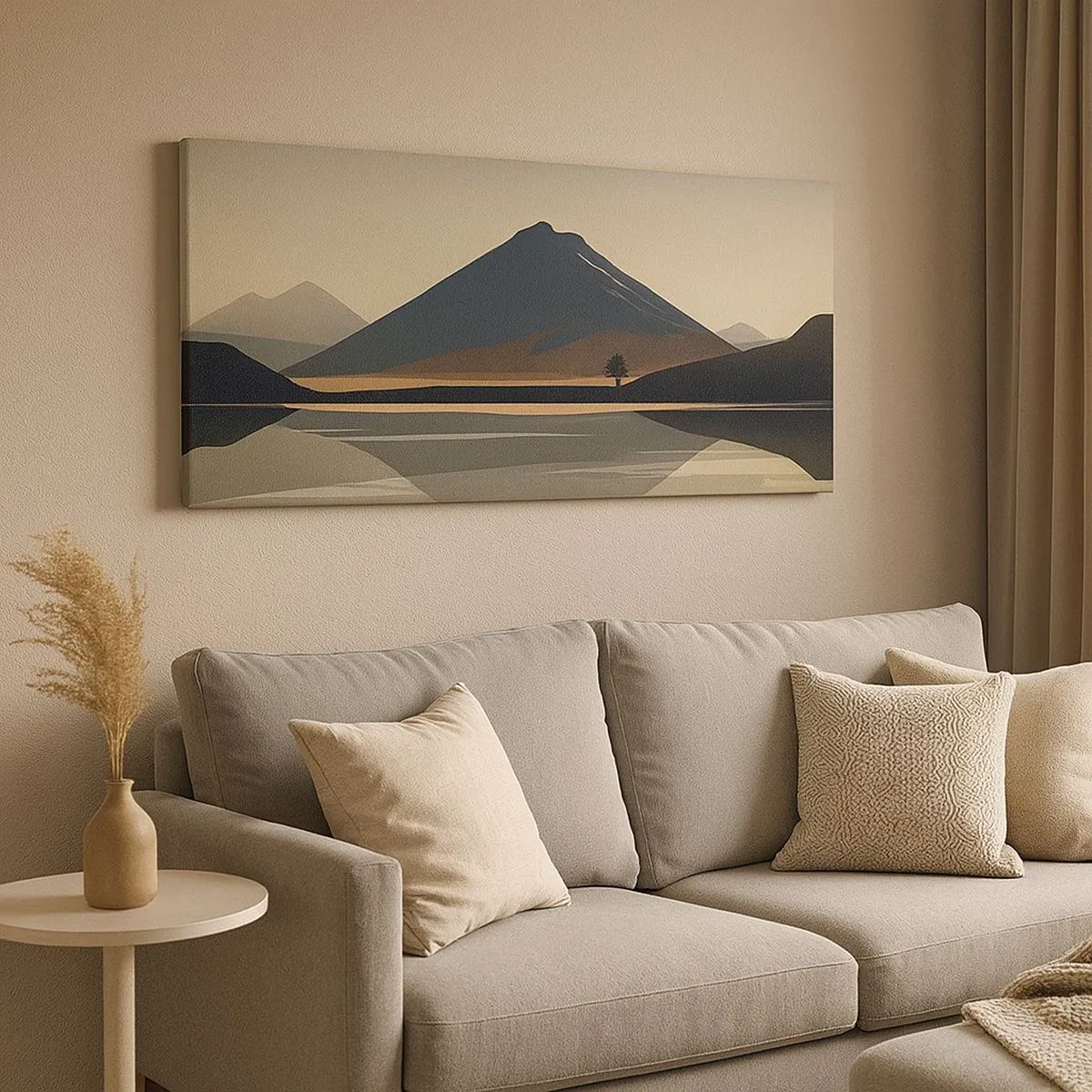 Obraz na plátne - Zrkadlový odraz - 100x40 cm