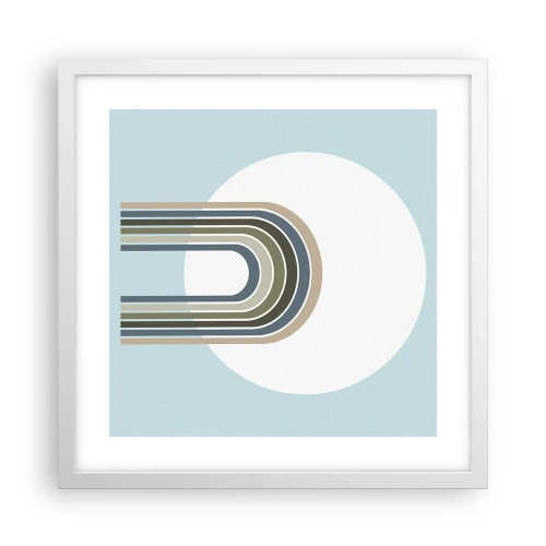 Plagát v bielom ráme - Neodolateľná príťažlivosť - 40x40 cm