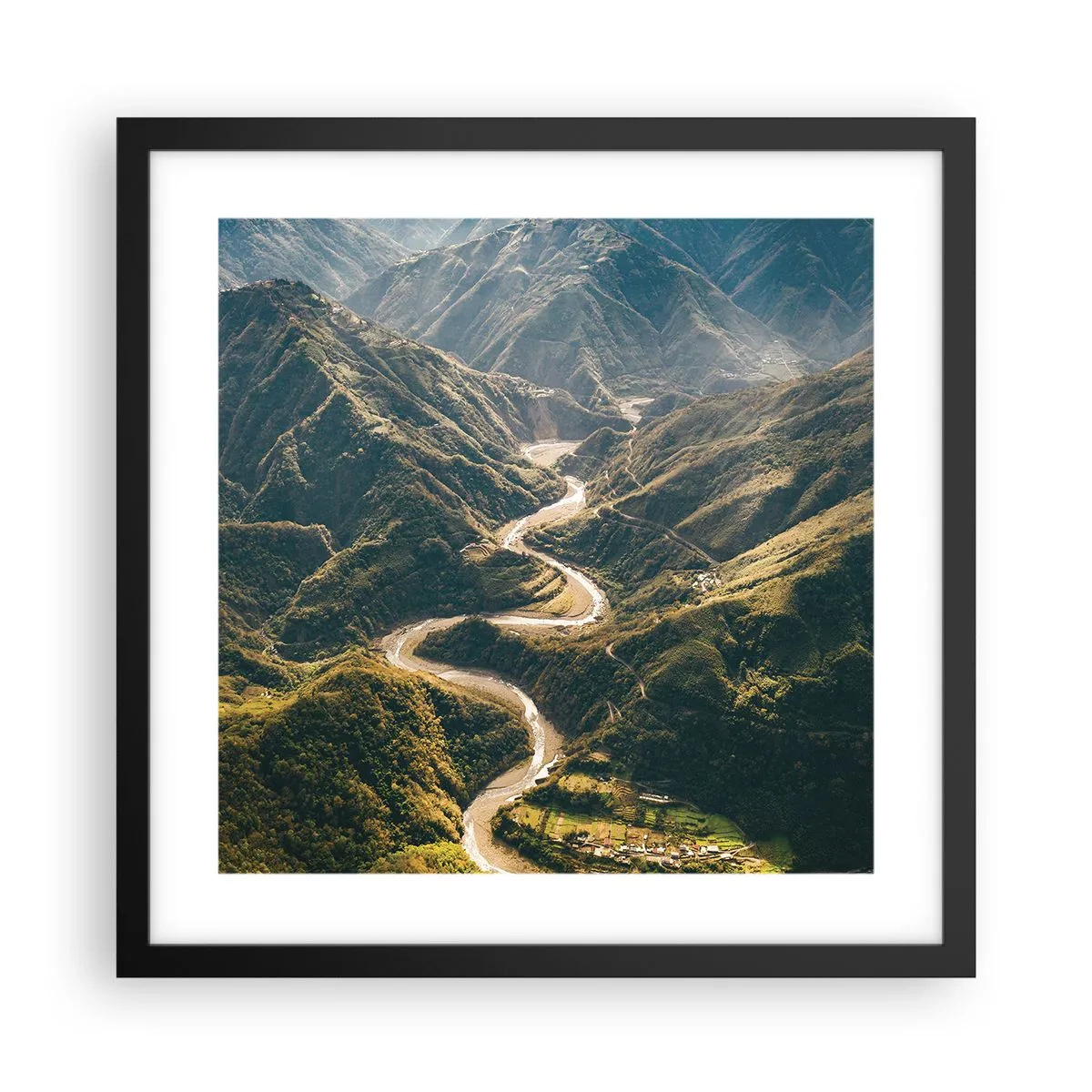 Plagát v čiernom ráme - Priamo zo srdca hôr - 40x40 cm