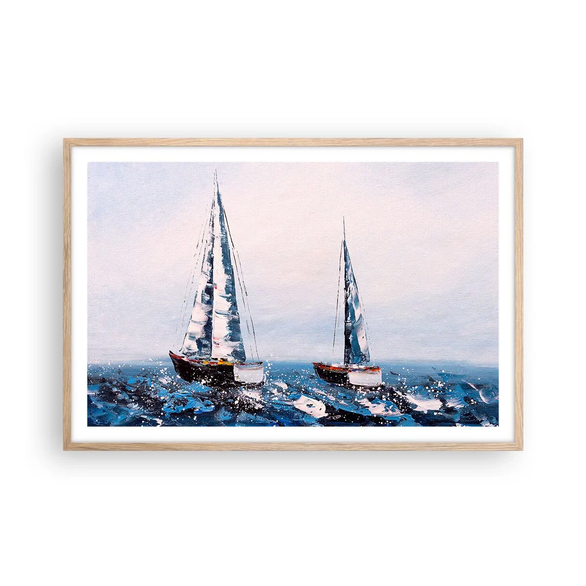 Plagát v ráme zo svetlého duba - Bratstvo vetra - 91x61 cm