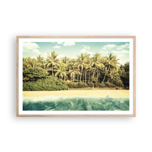 Plagát v ráme zo svetlého duba - Čo napríklad tu? - 91x61 cm