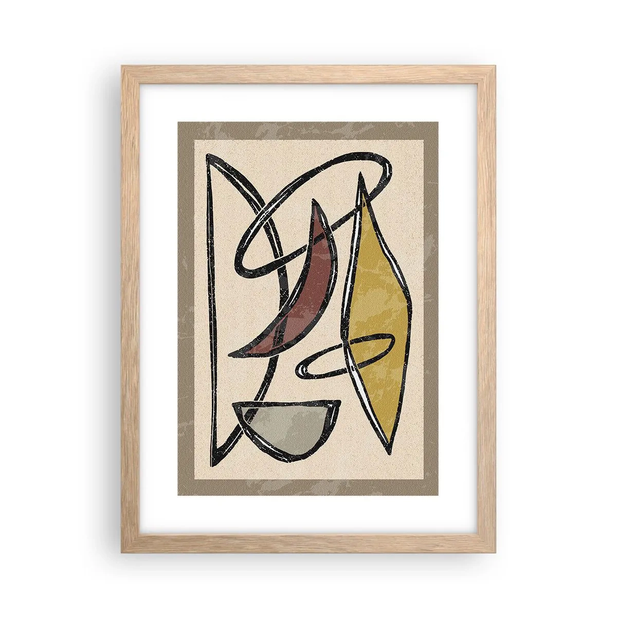 Plagát v ráme zo svetlého duba - Zvisle a vodorovne - 30x40 cm