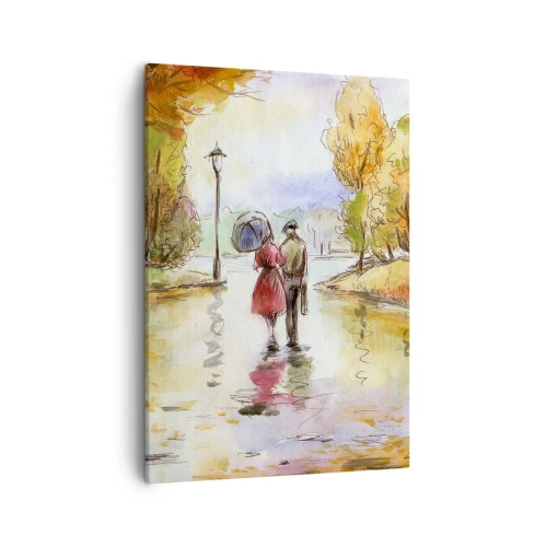 Obraz na plátne - Romantická jeseň v parku
 - 50x70 cm