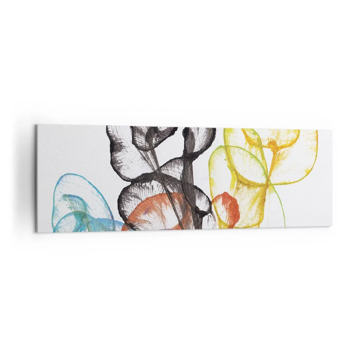 Obraz na plátne - Kvety s dušou - 160x50 cm