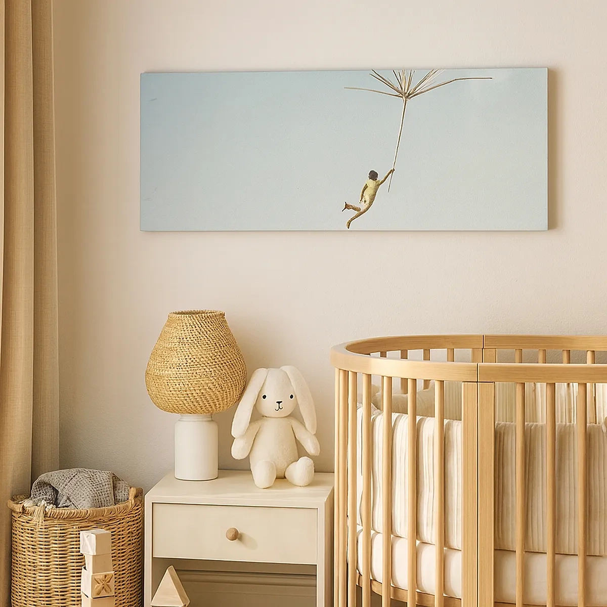 Obraz na plátne - Lietajúca púpava - 30x30 cm