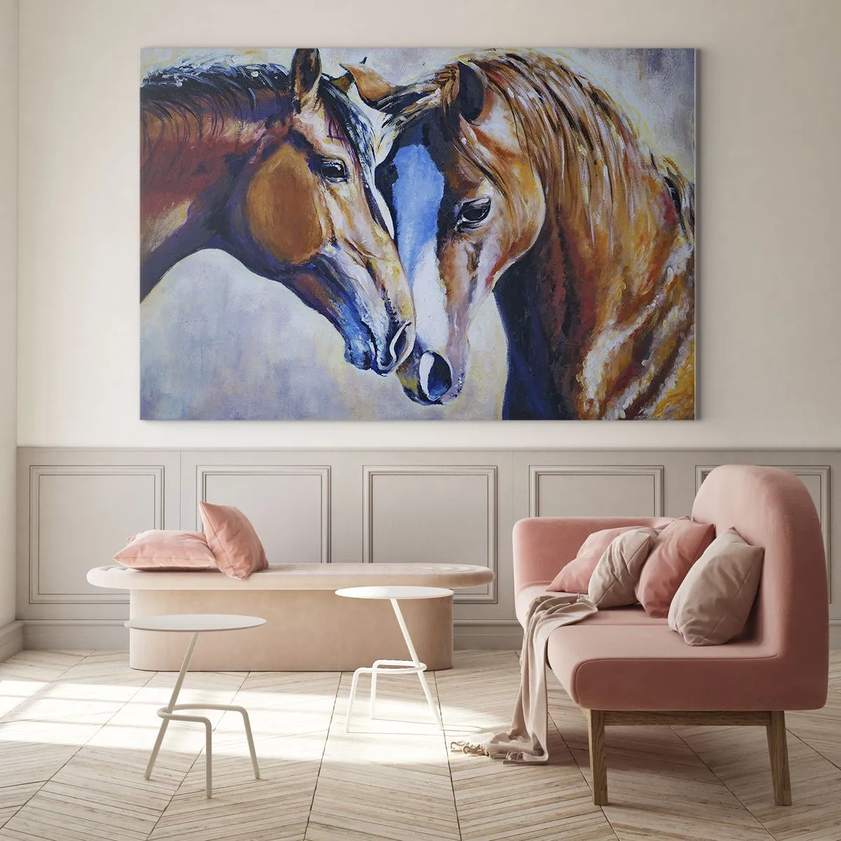Obraz na skle - Je to priateľstvo? Je to láska? - 100x70 cm