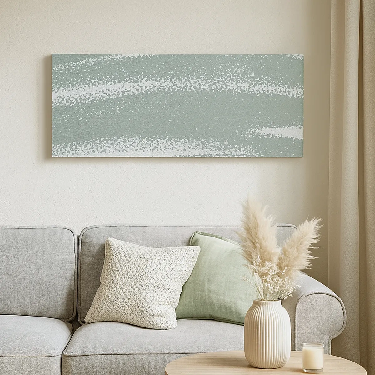 Obraz na plátne - Abstrakcia v zimnom štýle - 30x30 cm