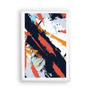 Plagát v bielom ráme - Dynamická kompozícia - 61x91 cm