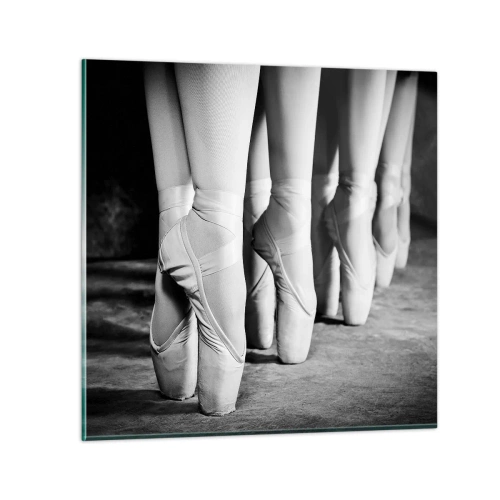 Obraz na skle - Spoločne, ľahko - 50x50 cm