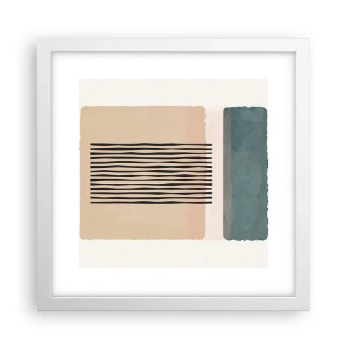 Plagát v bielom ráme - Všetko v poriadku - 30x30 cm