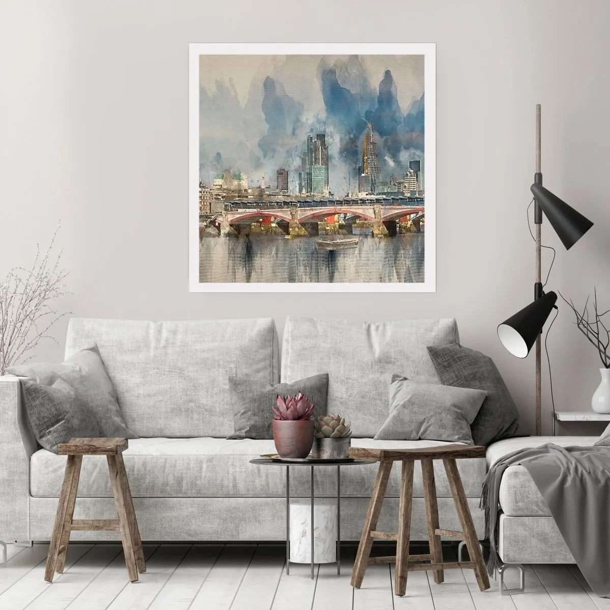 Plagát - Londýn v celej svojej kráse - 50x50 cm