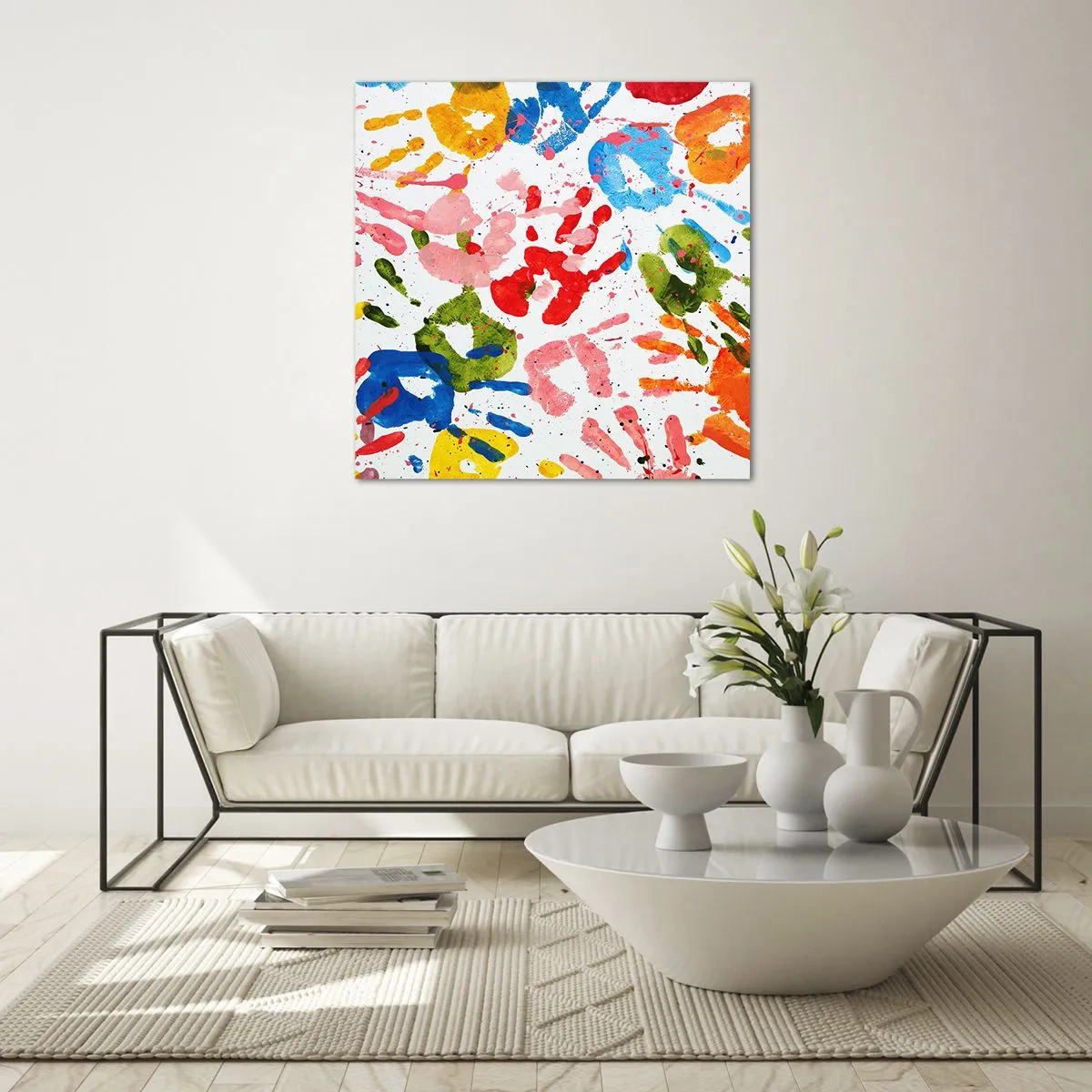 Obraz na skle - Choď v stopách - 70x70 cm