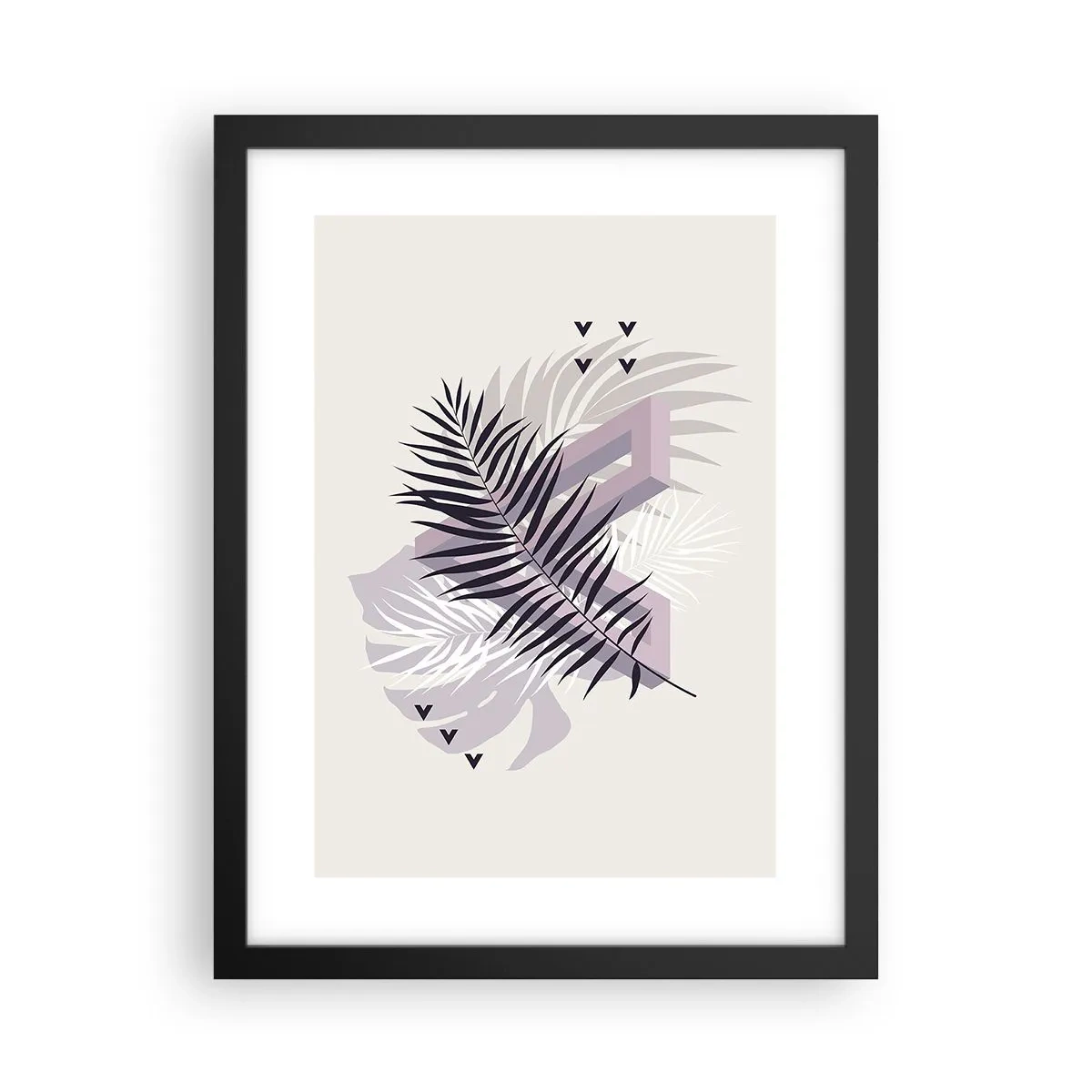 Plagát v čiernom ráme - Tieň tieňa - 30x40 cm