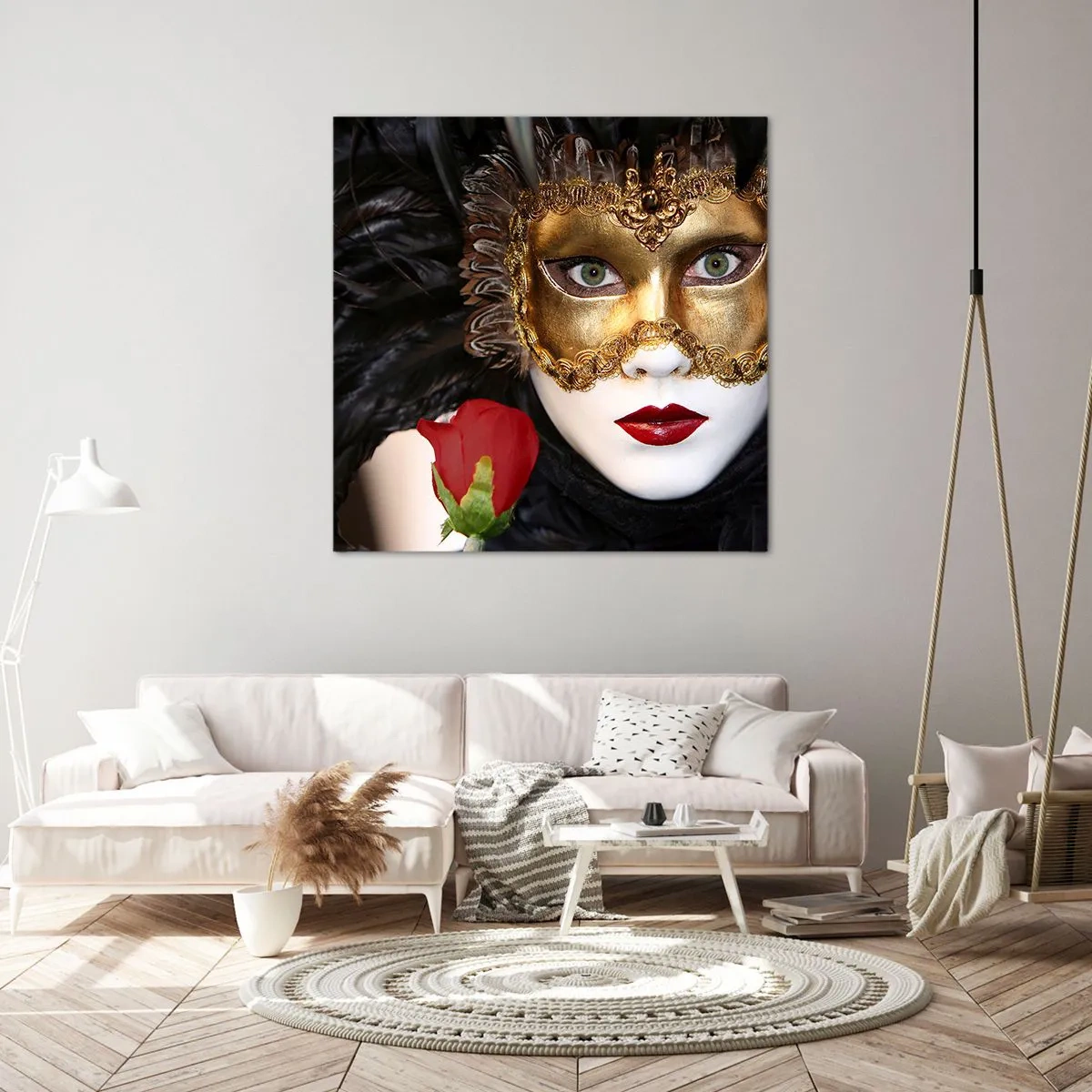 Obraz na plátne - Pretože život je veľký bál - 30x30 cm