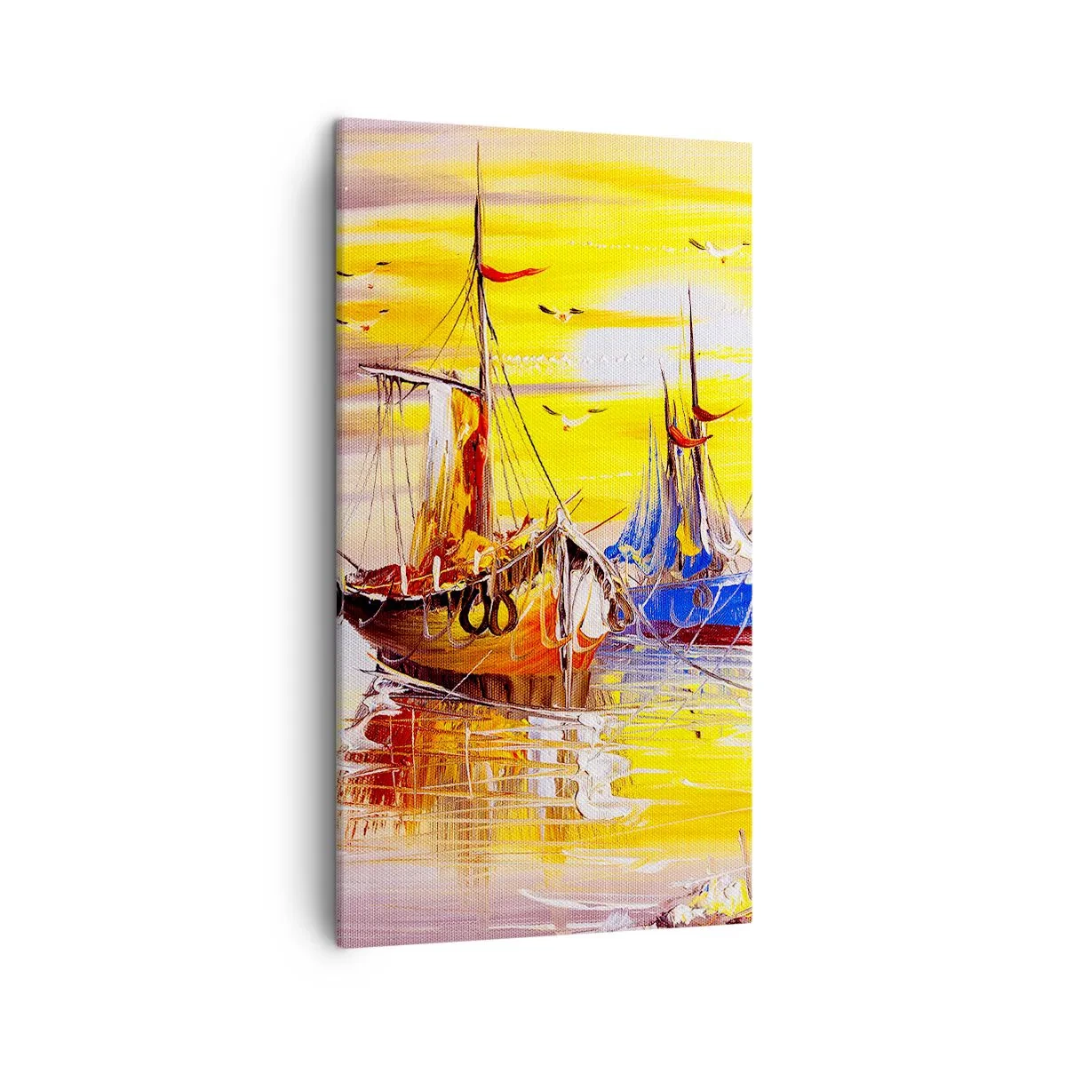 Obraz na plátne - Zaslúžený odpočinok v prístave - 45x80 cm