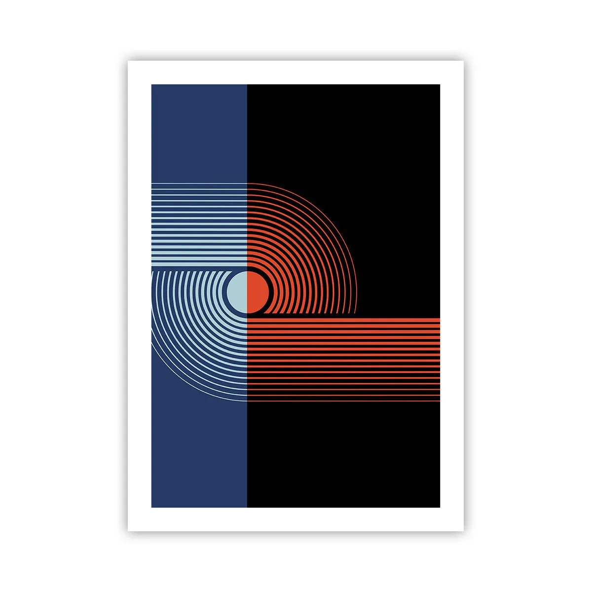 Plagát - V geometrickom objatí - 50x70 cm