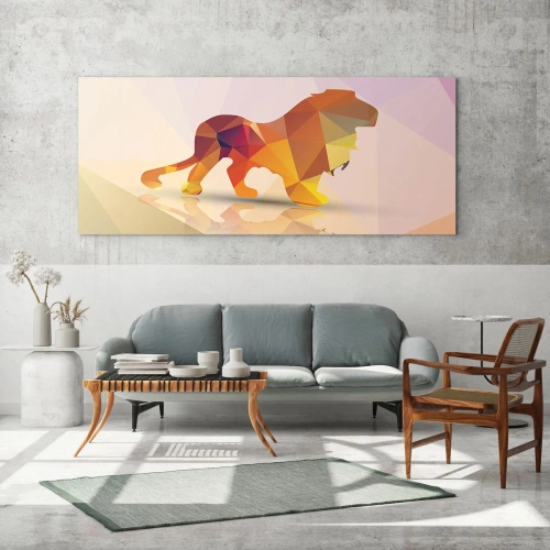 Obraz na skle - Diamantový kráľ - 100x40 cm