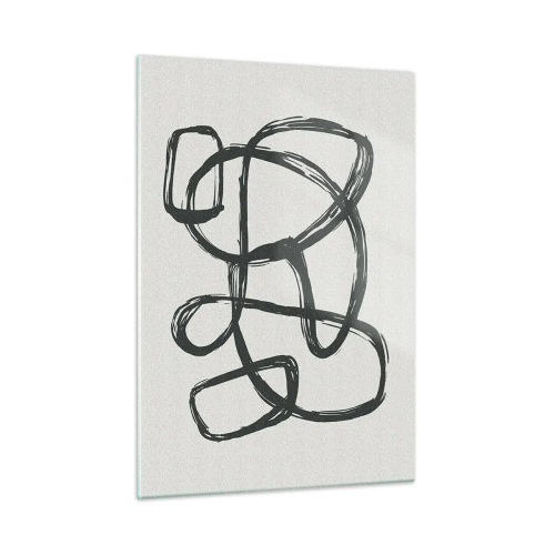 Obraz na skle - Abstrakcie v slučke - 50x70 cm