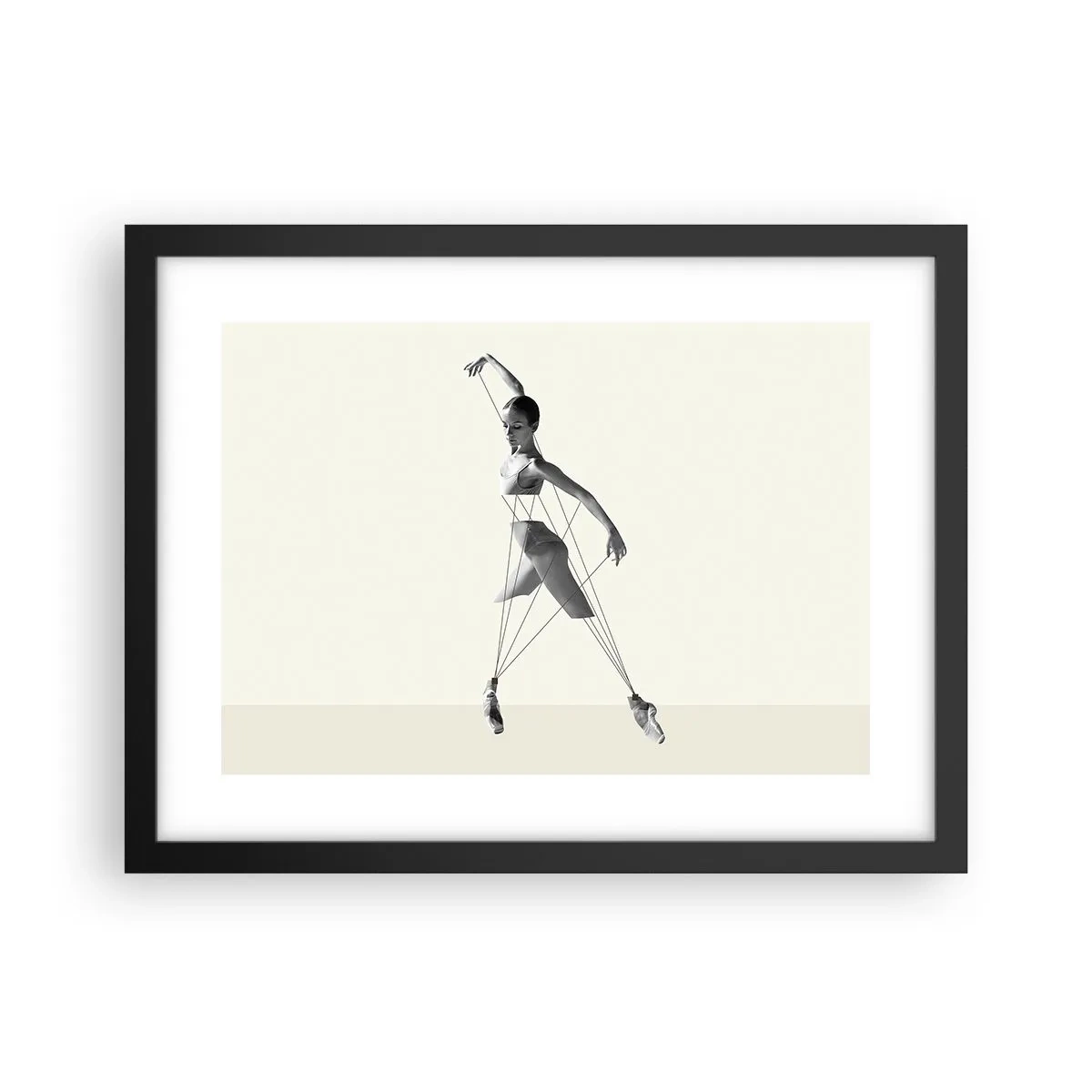 Plagát v čiernom ráme - V divadle sveta - 40x30 cm