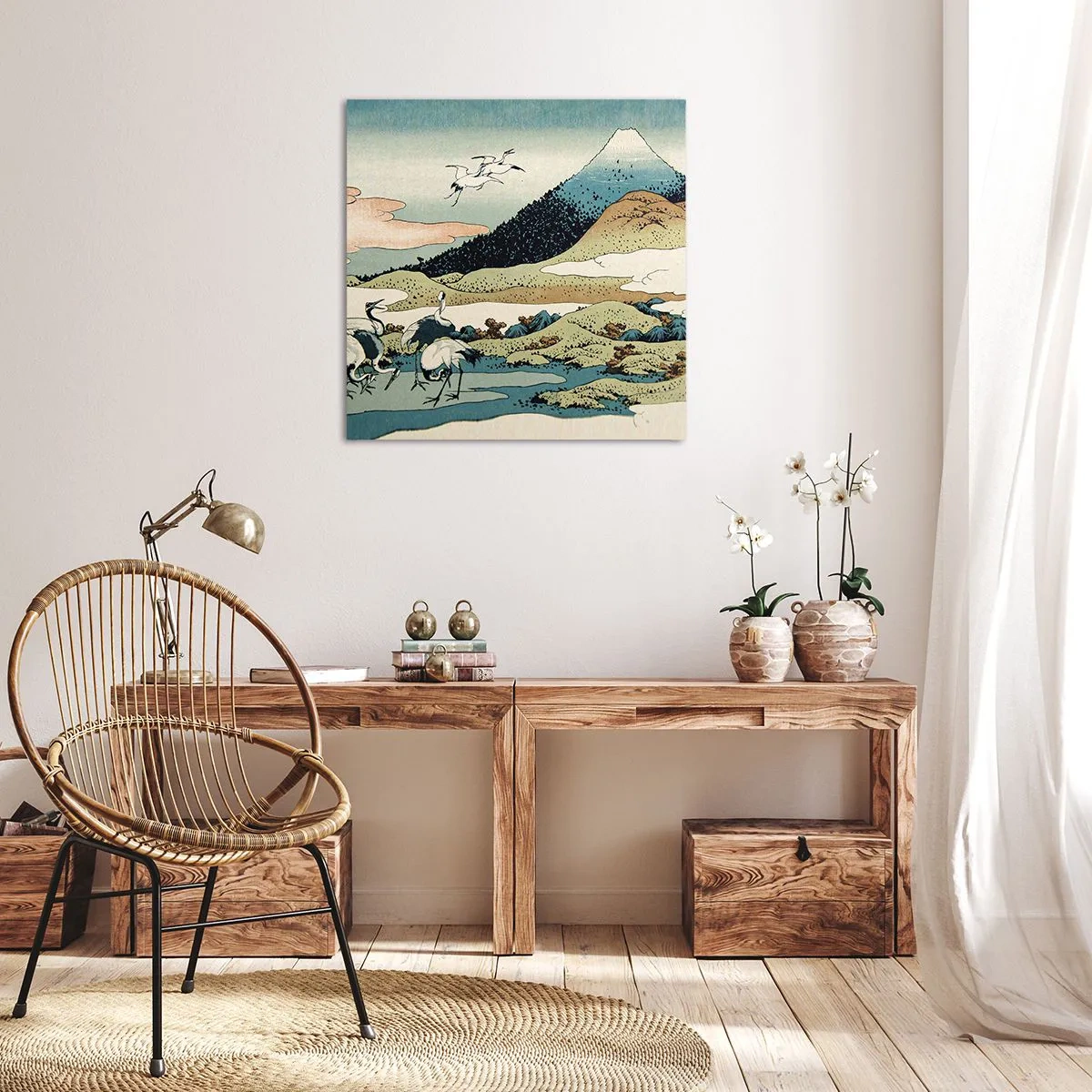 Obraz na plátne - V japonskom duchu - 70x70 cm