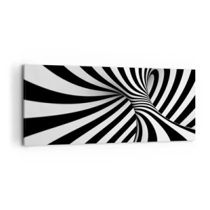 Obraz na plátne - Kompozícia: tancujúci priestor - 120x50 cm